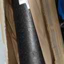CanDo Black Composite High-Density Foam Rollers for Muscle Restoration Massage Therapy Sport Recovery and Physical Therapy 6" x 18" Half-Round