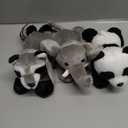 3 PCS Small Stuffed Animal for Kids Boys 8 Inch Woodland Plush Toys Realistic Jungle Animal Plush Toys Set Cute Raccoon, Elephant, Panda Stuffed Toys Gifts for ToddlersGirls Boys Birthday Easter
