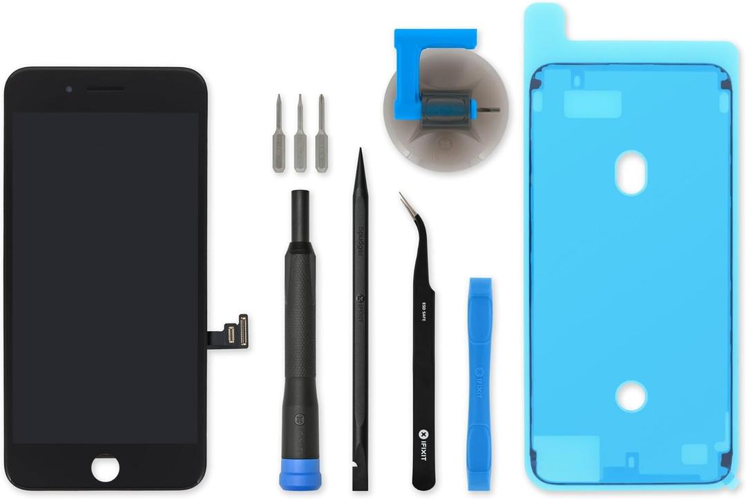 iFixit Screen Compatible with iPhone 8 Plus - Repair Kit - Black