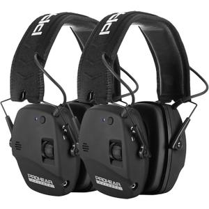 PROHEAR 030 2 Pack Bluetooth 5.4 Electronic Shooting Ear Protection Earmuffs with Foam Ear Pads-Black