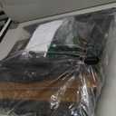 WLIVE 4 Drawer Dresser for Bedroom, 37" H Nightstand with Charging Station and Led Light, Tall Night Stand Bed Side Table, End Table with USB Ports and Outlets, Fabric Bins, Wood Shelf, Rustic Brown