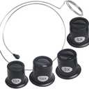 Jewelers Portable Monocular Magnifier Magnifying Glass Eye Loop Magnifier Lens Watch Jewelry Experimental Repair Tool for Textile Optical Circuit Coins