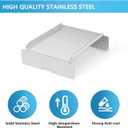 Stainless Steel Grill Heat Baffle Diffuser Replacement for Pit Boss 700 820 850 1000 1150 1250 1300 1600 Series Pellet Smoker Grill Accessories etc.,Modified Flame Tamer for Pit Boss Heat Deflector