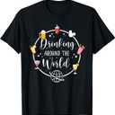 Drinking Around The World T-Shirt, XL