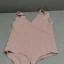 SAUNGKUAI Womens Bodysuit Sexy Plunge Deep V Neck Backless Sleeveless Tank Thong Body Suits Outfits for Going Out (Medium, Taupepink)