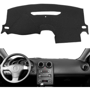 Dash Cover Mat Custom Fit for Pontiac G6 with Light Sensor Dashboard Pad Cap Carpet Protector K265 (Black)