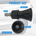 40Pressure Washer Nozzle with Guard (Black), 4.0 Orifice, Compatible with all Commercial Grade 1/4 Quick Connects (1-PC)