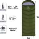 XL Size Upgraded Version of Camping Sleeping Bag 4 Seasons Warm and Cool, Lighter Weight, Adults and Children Can Use Waterproof Camping Bag, Travel and Outdoor Activities