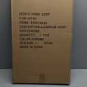 Zenna Home Rustproof Round Shower Curtain Rod for Clawfoot Tub with Easy Installation, Oval Hoop Shower Curtain Rod, Freestanding Tub Accessories, Fits Areas up to 70.5 by 28 Inches, Chrome