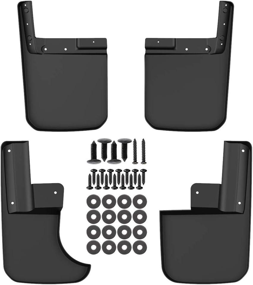 JOYTUTUS Mud Flaps Compatible with 2020-2025 Gladiator, Molded Splash Guards Set Premium Heavy Duty Flares Front & Rear 4 Piece Set (NOT FITS Rubicon & Mojave)