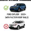 Black Roof Rack Cross Bars fit for Ford Explorer 2020-2024 2025 XLT,Limited,ST Accessories Cargo Carrier Bag Luggage Kayak Canoe Bike Snowboard Skiboard