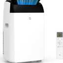 GarveeLife 14000 BTU Portable Air Conditioners - Large 3 in-1 Standing AC Unit Cooling Up to 750 Sq.Ft - Quiet Air Condicionado with Remote Control, Cool, Fan, Dehumidifier, 24H Timer - Room Bedroom Indoor Floor