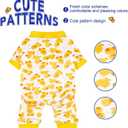 Paiaite Dog Pajamas Onesie: Comfortable Four-Legged Apparel for Small, Medium, & Large Dogs, Polyester Material for Comfort, Wrinkle Resistance, Moisture Wicking, Stretchiness Cartoon Duck M