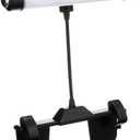 Black LED Clip-on Desk Lamp with a Flexible Neck and USB Cable