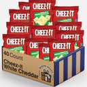 Bulk Cheez-It White Cheddar Cracker Snack Packs (White Cheddar, 1.5 Ounce, Pack of 40, BB 12/14/2025)