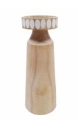 HD 10 in Wood candle holder