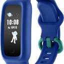 BIGGERFIVE Vigor 2 Kids Fitness Tracker Watch for Girls Boys Ages 5-12, IP68 Waterproof, Activity Tracker, Pedometer, Heart Rate Sleep Monitor, Calorie Step Counter Watch (Blue)