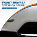 Car Front Bumper Tow Hook Cover Cap Towing Eye Fit for Toyota Highlander 2011 2012 2013 Trailer Cover 52120E060 521270E070 (White, Left Driver Side)