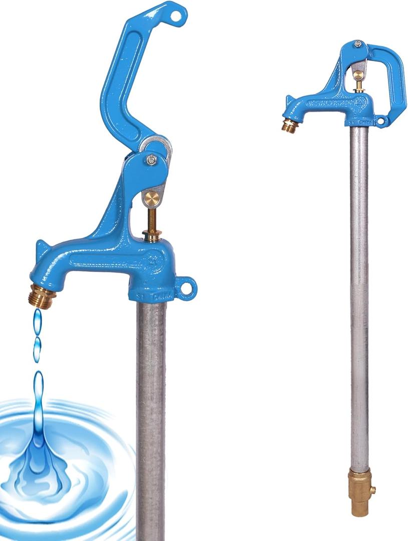 (Total-3.25ft/39inch, Bury-1ft) Yariwiz Frost Proof Yard Hydrant for Yard Garden Farm Pasture Irrigation, Water Hydrant 3/4" NPT Pipe Connection