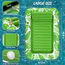 Inflatable Tanning Pool Lounger Float - Jasonwell 4 in 1 Sun Tan Tub Sunbathing Pool Lounge Raft Floatie Toys Water Filled Tanning Bed Mat Pad for Adult Blow Up Kiddie Pool Kids Ball Pit, Green, Large