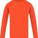 UNIFACO UPF 50+ Little Boys Long Sleeve Rash Guard Swim Shirt Premium Sun Shirt for 1-8 Years (A-vibrant Orange)