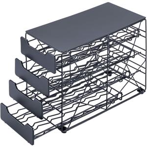 Rice rat k cup Holders for Counter Small for Keurig k-cup Holder for mr Coffee for Tea (84 pods-4 tiers)