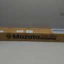 Muzata Black Corner Cable Railing Post 36 Inch 36"x2"x2" T-drilled One-Post Corner Solution Surface Mount Stainless Steel Cable Railing System Kit Indoor Outdoor with Paper User Guide PS01 B34S