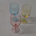 Lily's Home Unbreakable Acrylic Wine Glasses, Made of Shatterproof Tritan Plastic and Ideal for Indoor and Outdoor Use, Reusable (Multi - Light) - 20 oz each, Set of 3