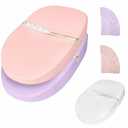 Baby Changing Pad, Muslin Diaper Changing Pad with Waterproof Lining, Changing Table Pads for Dresser with 2 Pack Muslin Covers(Pink + Purple)