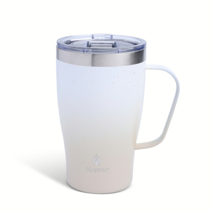 Manna™ Cozy™ Stainless Steel Coffee Mug - Grey Ombre Splatter 18 oz