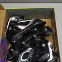 MammyGol Adjustable Inline Skates for Kids Boys Girls Youth Blades Roller Skates with Light up Wheels Ages 4-16 (Small - Little Kid (10-13US), Black)