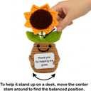 Emotional Support Crochet Flowers, Flower Crochet, Crochet Sunflower, Emotional Support Plush for Women, Crochet Plants, Thank You Gifts, Teacher Appreciation Gifts (Thank You Gift)
