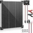 Voltset 50W 24V Solar Panel Kit, Solar Battery Maintainer with MPPT Charge Controller Adjustable Bracket, Solar Battery Charger for RV Car Boat Tractor and Camping