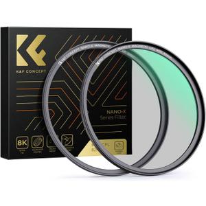 K&F CONCEPT Magnetic 67mm Polarizing Filter+ Magnetic Basic Ring Kit Waterproof Scratch Resistant Circular Polarizer Filter with 28 Multi-Coatings for Camera Lens (Nano-X Series)