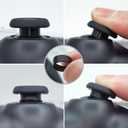 3 x 30 Pieces Controller Thumb Grips for PS5/4,Controller Thumb Caps for Xbox,Joystick Stick Grip for Switch1/2 Pro Controller,Precision Rings&Thumb caps Set(Red&Blue&Green) A&D