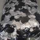 Premimum Full Hawaiian leis, Leis for Luau Party Bulk Single Color for Christmas Day, New Year Eve, Winter Cocktail Parties (41.5 24Pc Black& Sliver)