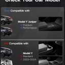 Center Console Organizer Tray for Tesla Model Y Juniper 2026 2025 (Premium & Performance), 8PCS - PC Material & Silent Silicone Armrest Storage Box Bottom Liners Wireless Charging Pad Cup Holder
