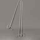 uxcell 50 Pcs Heavy Duty Pegboard Hooks, 6-inch Shelving Hooks for 1/4" Pegboard, Pegboard Display Hook Holder Organizer for Garage, Office, and Kitchen, White