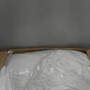 Nttopship White Queen Comforter Set - 7 Pieces Bed in a Bag, Premium Comforters Queen Size Bed Set Pintuck Pinch Pleat Complete Comforter Set with Flat Sheet, Fitted Sheet and Pillowcases,White