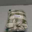 Checkered Tablecloth Rectangle Cotton Linen Gingham Table Cloth with Tassel Washable Wrinkle Free Heavy Duty Buffalo Plaid Table Cover for Dining/Party/Picnic (Green, 55" x 70" (Rectangular))