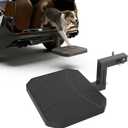 Adjustable-Height Pet Hitch Step, Dog Ramp for Car/Truck/SUV/Crossover, Dog Hitch Step Fits 2" Hitch Receiver, Anti-Slip HDPE Surface, Heavy-Duty Alloy Frame, 200lbs Capacity