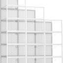 Pinkpum 15 Pack X-Large Shoe Storage Boxes Fit US Size 11, Shoe Organizer for Closet Clear Plastic Stackable Shoe Dispaly Case Holder Bins, Sneaker Storage for Sneakerheads White