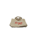 Pack of 4 Large Beige Tote Bags, "Target" Logo In Red