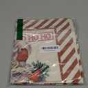 PANDICORN Vintage Christmas Pillow Covers 16x16 Set of 4 for Christmas Decorations, Red Christmas Santa Trees Candy Cane Sleigh Rides Reindeer Rustic Country Holiday Decor Throw Pillows Cases