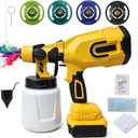 Cordless Paint Sprayer for DeWalt 20V MAX Battery Electric Spray Paint Gun with High Capacity Container- Easy to Clean for House Painting, Furniture, Walls, Fence (Battery Not Included)