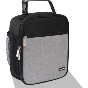 Lovoeo Lunch Box Lunch Bag For Men Women Insulated Lunchbox Lunch Bags for Work Picnic Travel (Thicken Grey)