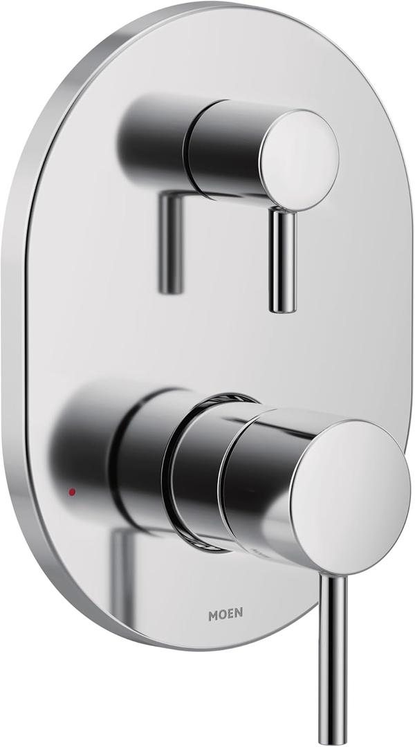 Moen Align Chrome M-CORE 3-Series 2-Handle Shower Trim with Integrated Transfer Valve, Valve Required, UT3290
