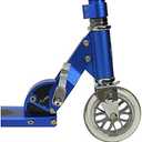 Micro Kickboard | Sprite Foldable Kid & Teen Scooter for Ages 6+ | Children up to 220 lbs | 2 Wheel | Compact for Travel & Storage | Adjustable T Bar | Smooth Ride PU Wheels | Swiss Design, Sapphire Blue 120/100 mm