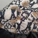 Womens Snakeskin Print Loose Blazer Long Sleeve Open Front Office Lapel Cardigan OL Suit Jacket Coat,  Snakeskin, Large