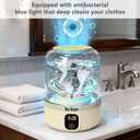 Underwear Washing Machine,2025 Upgrade Mini Washer Deeply Cleans Small Laundry Items, Socks, Underwear, Baby Clothes,Portable Washing Machine is Suitable for, Apartments, Hotels, Travel, Beige